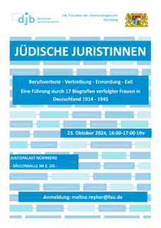 Zum Artikel "Einladung zur Führung „Jüdische Juristinnen“"